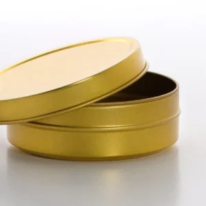 Gold Round Travel Tin