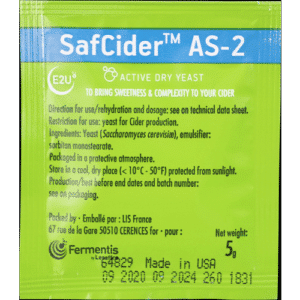 SafCider AS-2 Dry Cider Yeast